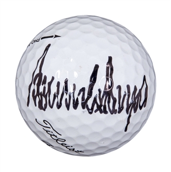 Donald Trump Signed Titleist Golf Ball - Full Signature (PSA/DNA)